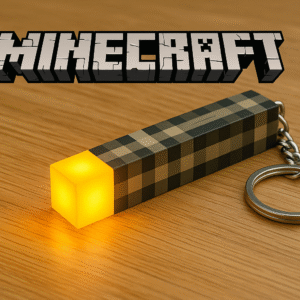 Minecraft Torch Keychain - Glow